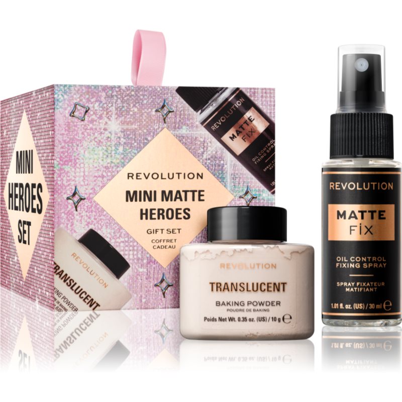 Makeup Revolution Xmass 2024 Mini Matte Heroes dárková sada na obličej - parfo.cz