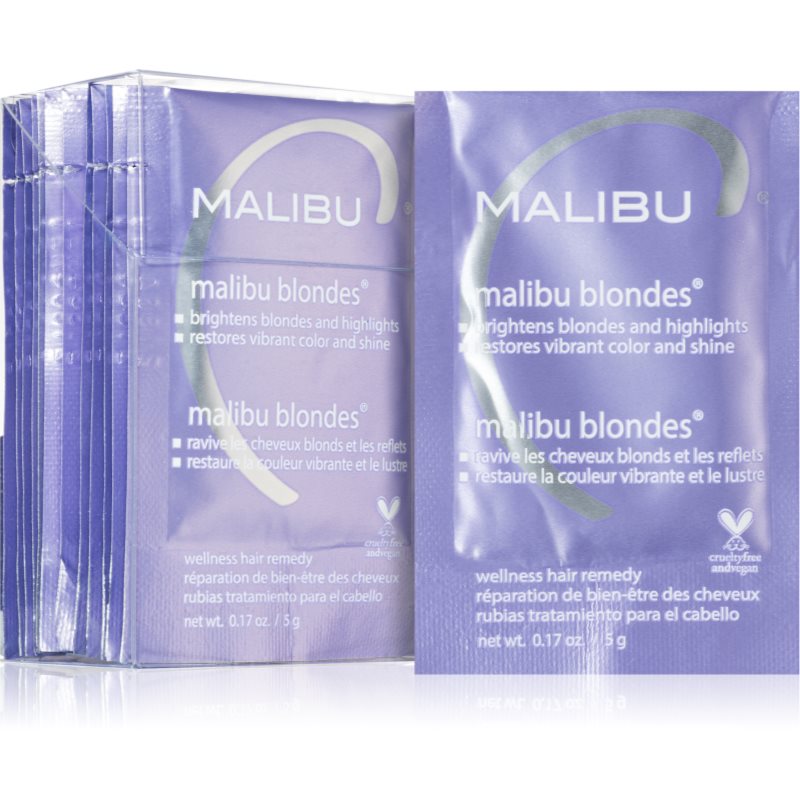 Malibu C Wellness Hair Remedy Malibu Blondes intenzivní kúra pro blond a melírované vlasy 12x5 g - parfo.cz
