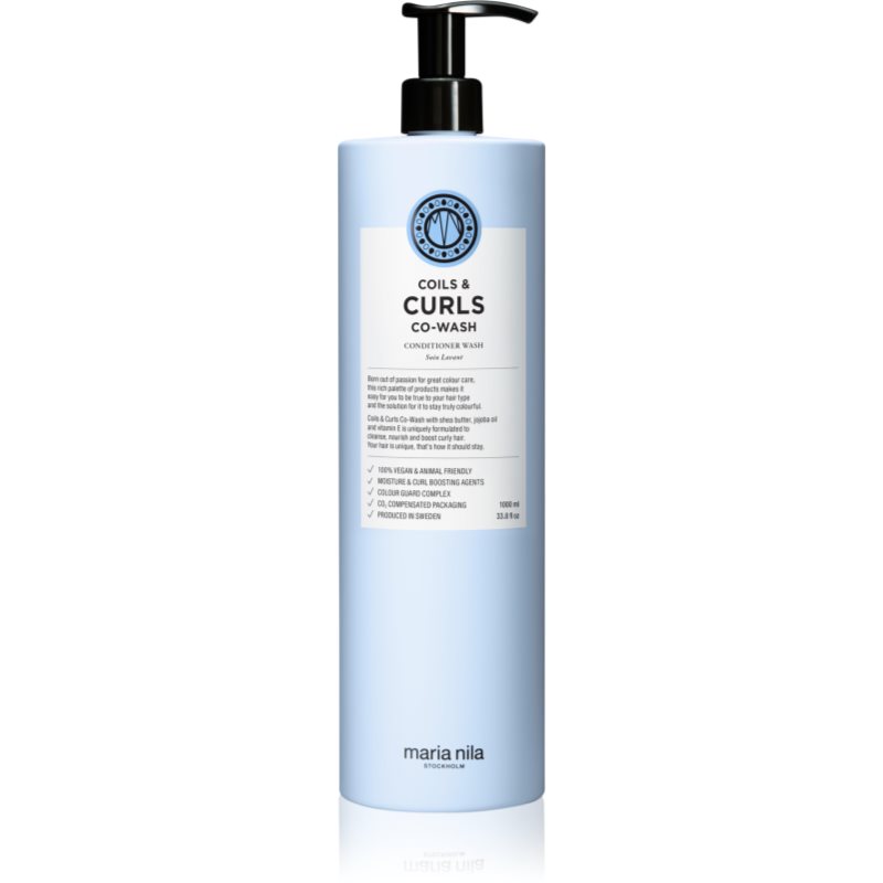 Maria Nila Coils & Curls Co-Wash šampon a kondicionér pro vlnité a kudrnaté vlasy 1000 ml - parfo.cz