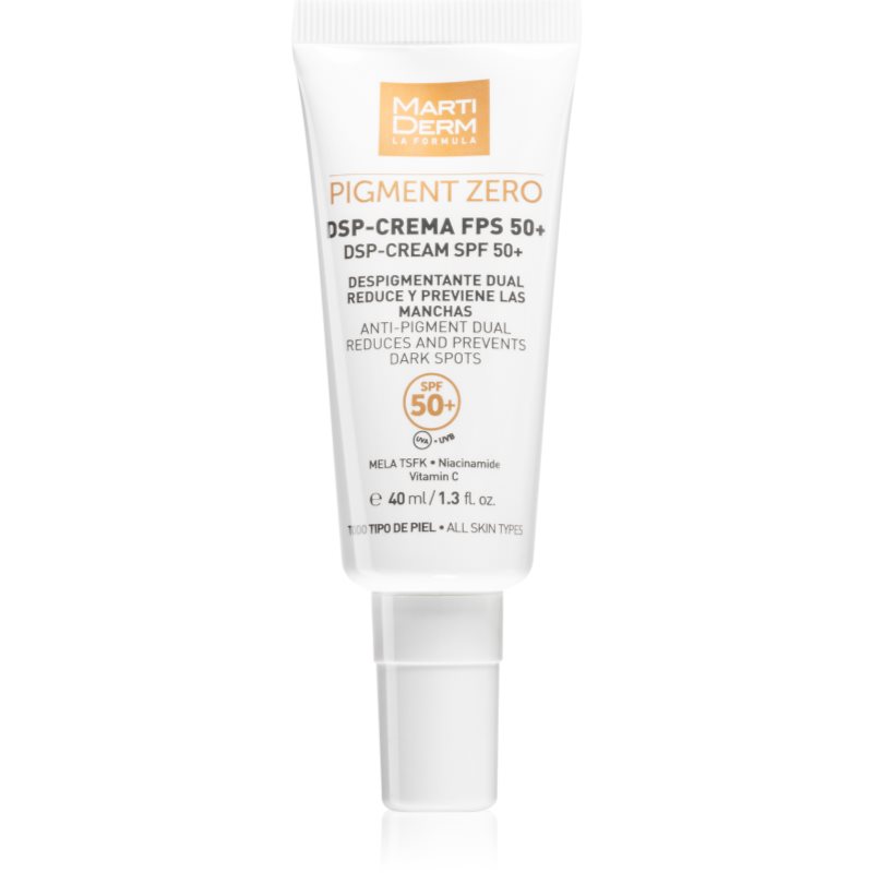 MartiDerm Pigment Zero DSP-Cream denní krém proti pigmentovým skvrnám SPF 50+ 40 ml - parfo.cz