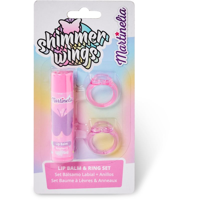 Martinelia Shimmer Wings Lip Balm & Ring Set sada pro děti - parfo.cz