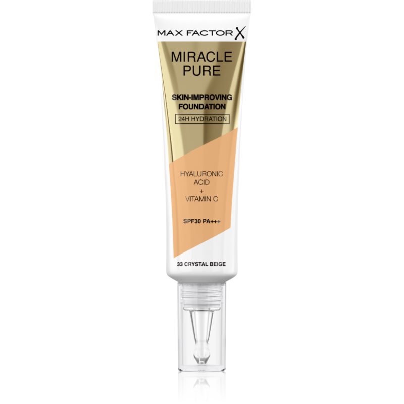 Max Factor Miracle Pure Skin dlouhotrvající make-up SPF 30 odstín 33 Crystal Beige 30 ml - parfo.cz