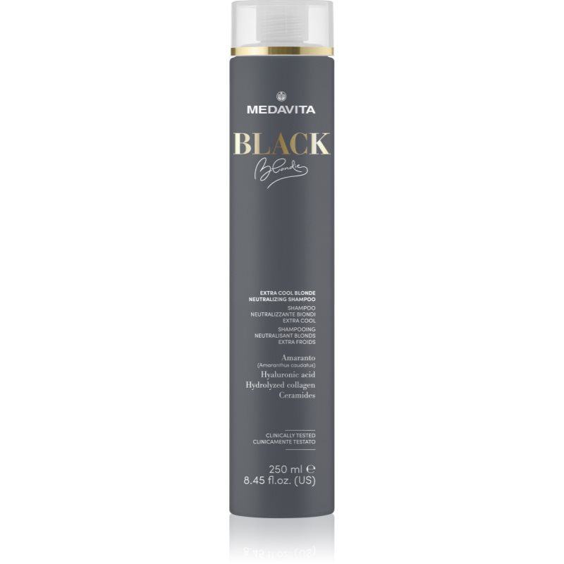 Medavita Black Blondie Extra Cool Blonde šampon neutralizující žluté tóny na vlasy 250 ml - parfo.cz
