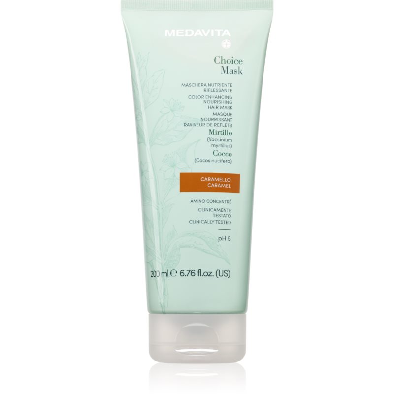 Medavita Choice Caramel vyživující maska pro barvené vlasy 200 ml - parfo.cz