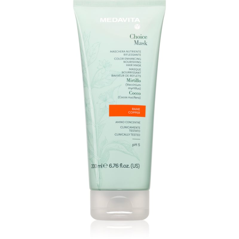 Medavita Choice Copper vyživující maska pro barvené vlasy 200 ml - parfo.cz