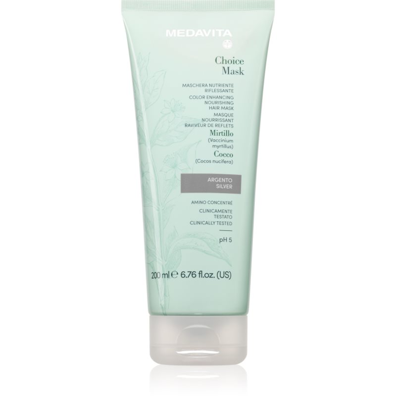 Medavita Choice Silver vyživující maska pro barvené vlasy 200 ml - parfo.cz