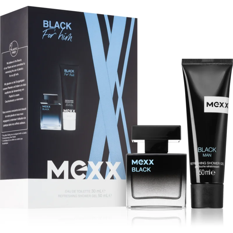 Mexx Black Man dárková sada pro muže - parfo.cz