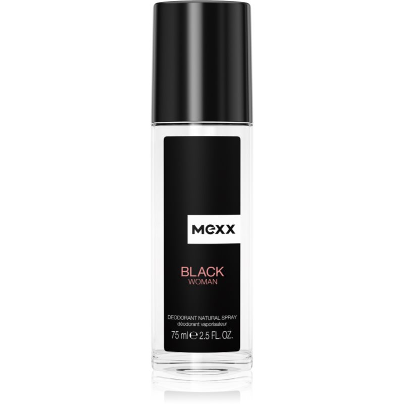 Mexx Black Woman deodorant s rozprašovačem pro ženy 75 ml - parfo.cz