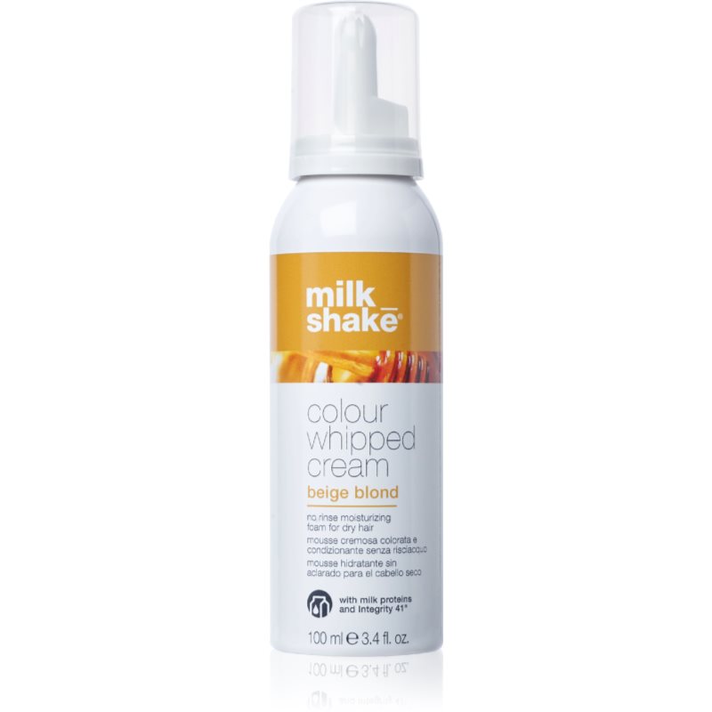 Milk Shake Colour Whipped Cream tónovací pěna pro všechny typy vlasů Beige Blond 100 ml - parfo.cz