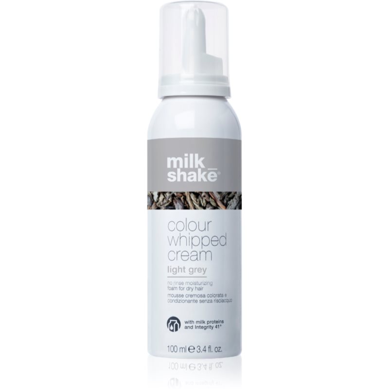 Milk Shake Colour Whipped Cream tónovací pěna pro všechny typy vlasů Light gray 100 ml - parfo.cz