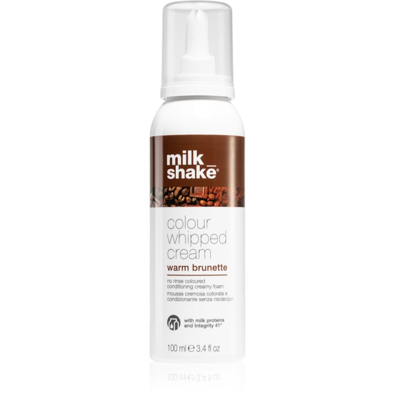 Milk Shake Colour Whipped Cream tónovací pěna pro všechny typy vlasů Warm Brunette 100 ml - parfo.cz