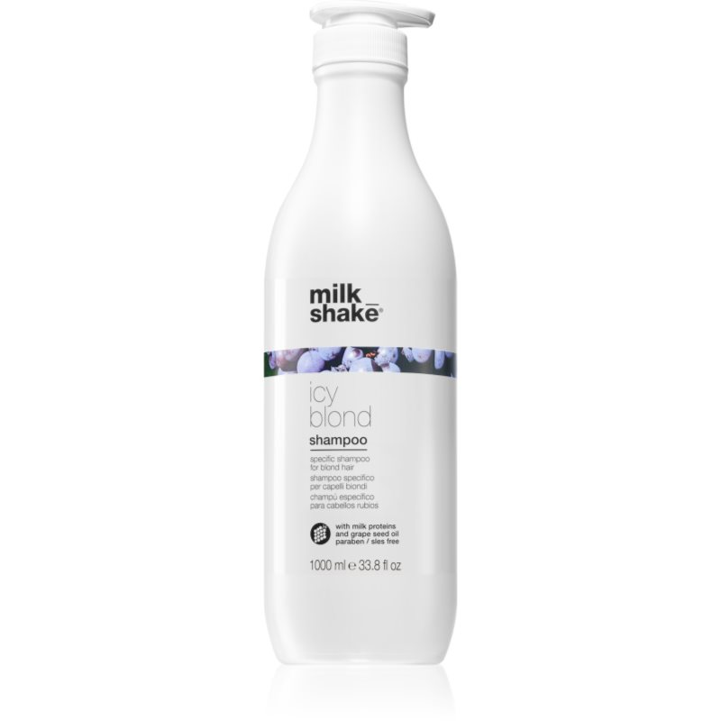 Milk Shake Icy Blond Shampoo šampon neutralizující žluté tóny pro blond vlasy 1000 ml - parfo.cz