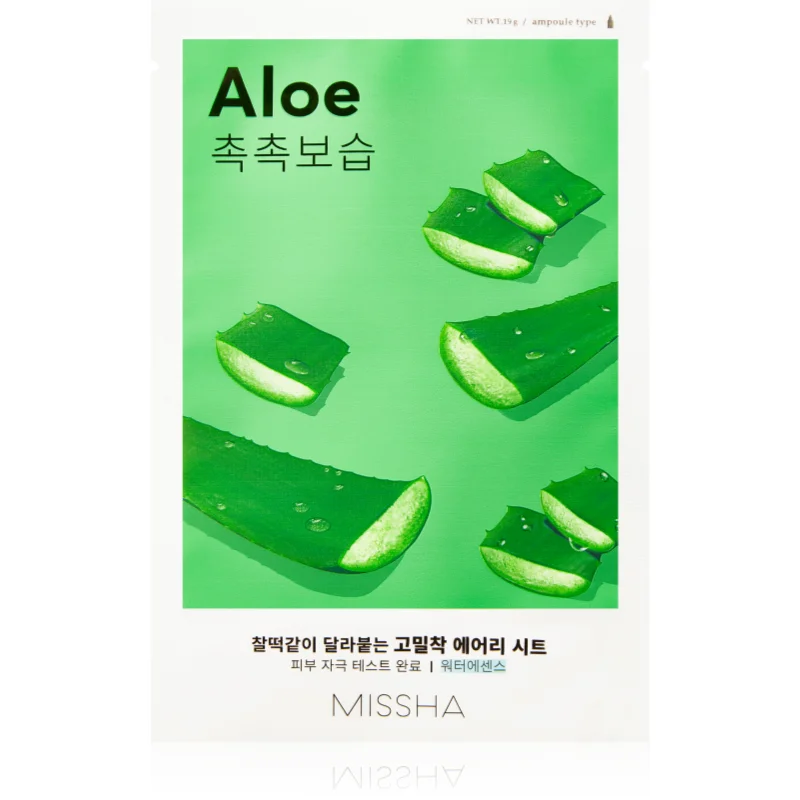 Missha Airy Fit Aloe plátýnková maska s hydratačním a zklidňujícím účinkem 19 g - parfo.cz
