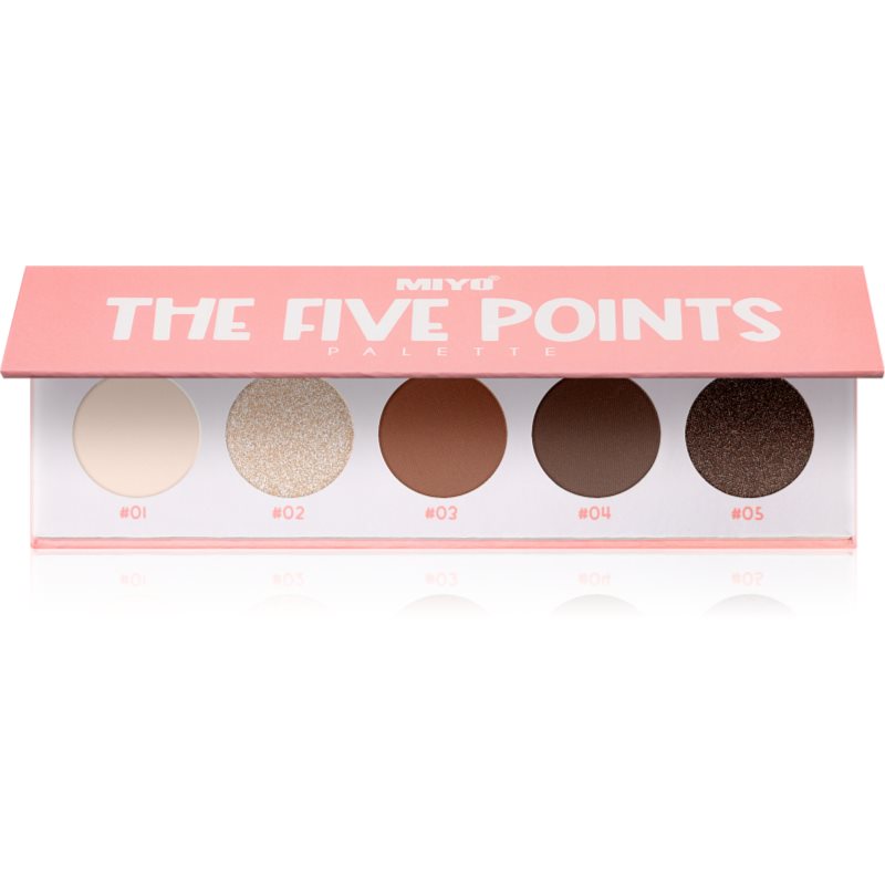 Miyo Eyeshadow The five points paletka očních stínů odstín 01 We are golden 1 ks - parfo.cz