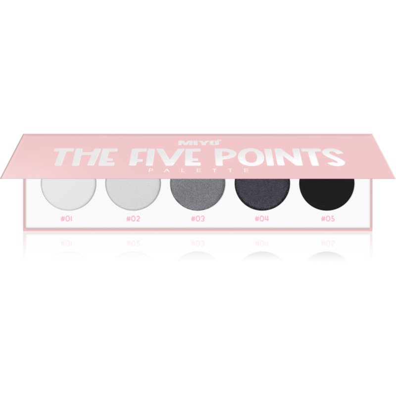 Miyo Eyeshadow The five points paletka očních stínů odstín 02 Smokey 1 ks - parfo.cz