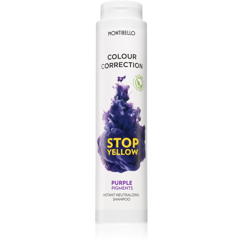 Montibello Colour Correction Stop Yellow šampon pro zesvětlené a blond vlasy neutralizující žluté tóny 300 ml - parfo.cz
