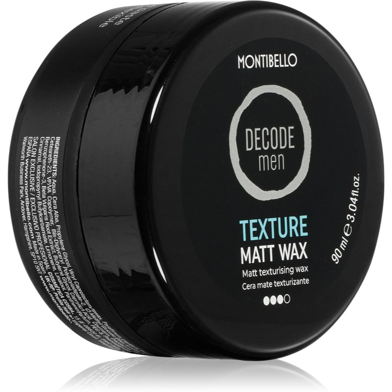 Montibello Decode Men Texture vosk na vlasy pro muže 90 ml - parfo.cz