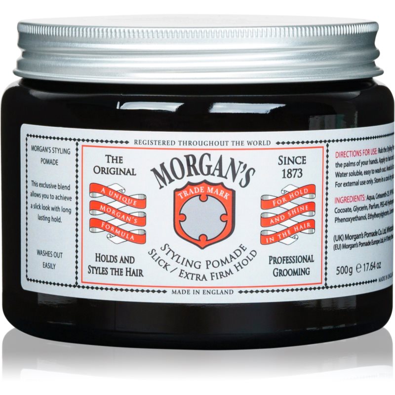 Morgan's Styling Pomade Slick and Extra Firm Hold pomáda na vlasy s extra silnou fixací 500 ml - parfo.cz