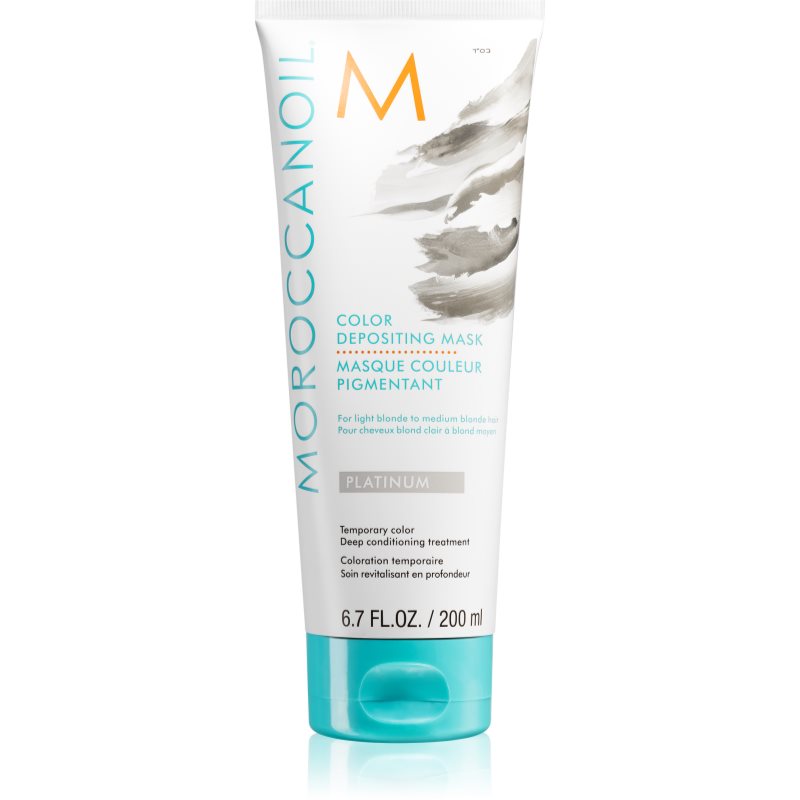 Moroccanoil Color Depositing jemná vyživující maska bez permanentních barevných pigmentů Platinum 200 ml - parfo.cz