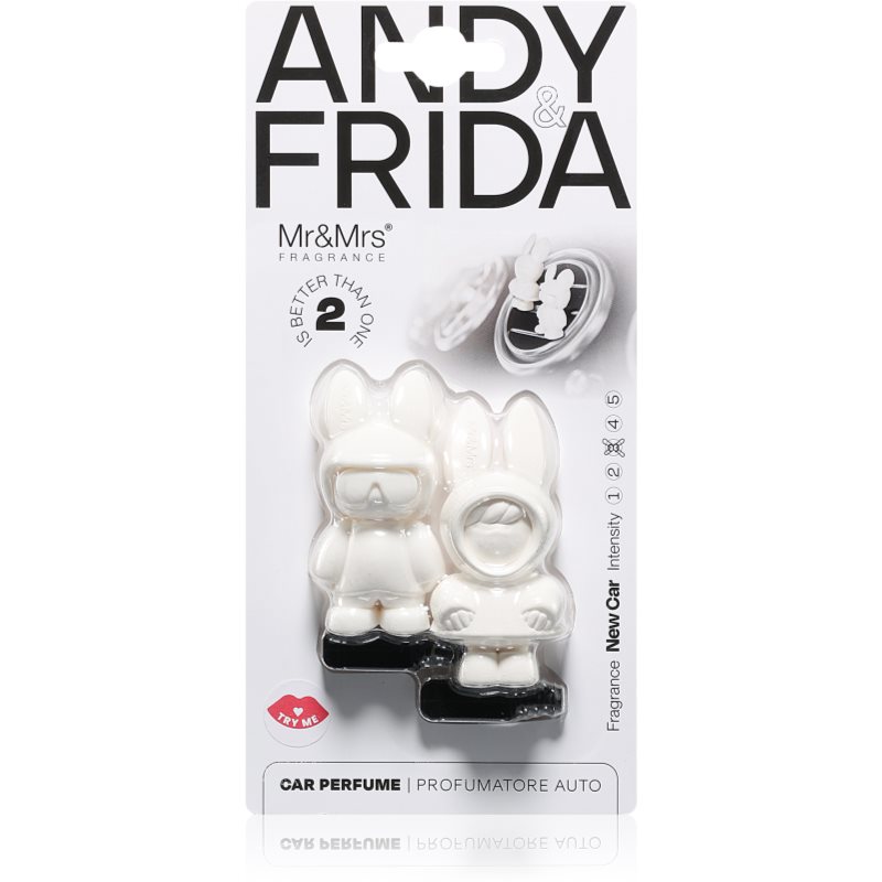 Mr & Mrs Fragrance Andy & Frida New Car vůně do auta 1 ks - parfo.cz