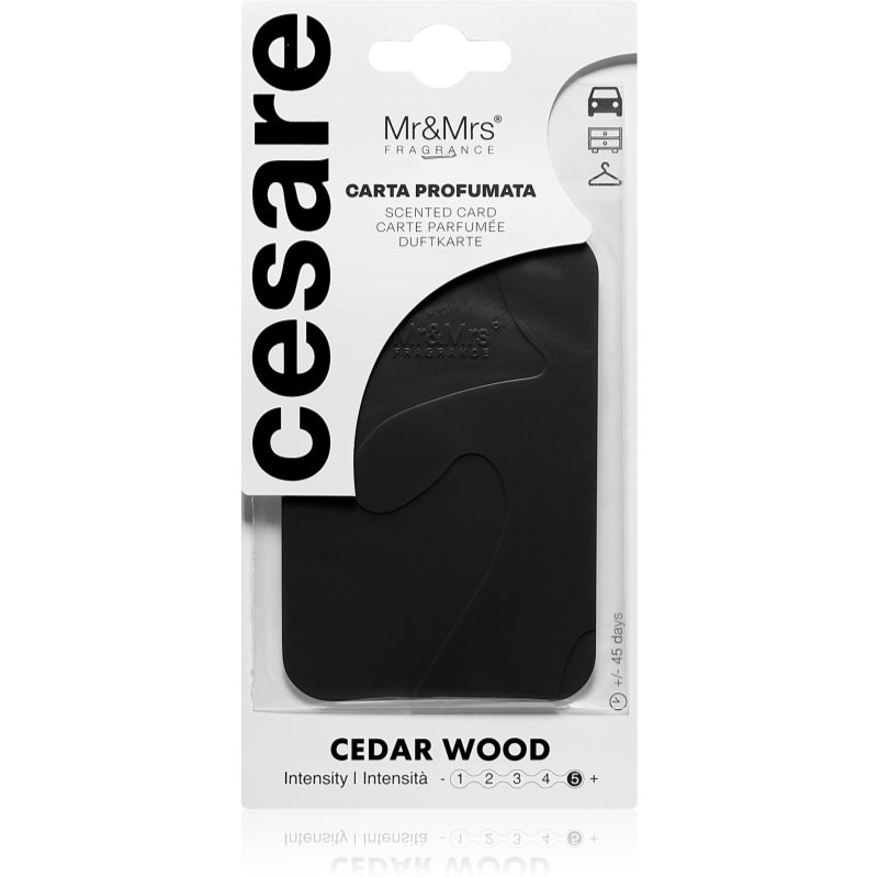 Mr & Mrs Fragrance Cesare Cedar Wood vonná karta 1 ks - parfo.cz