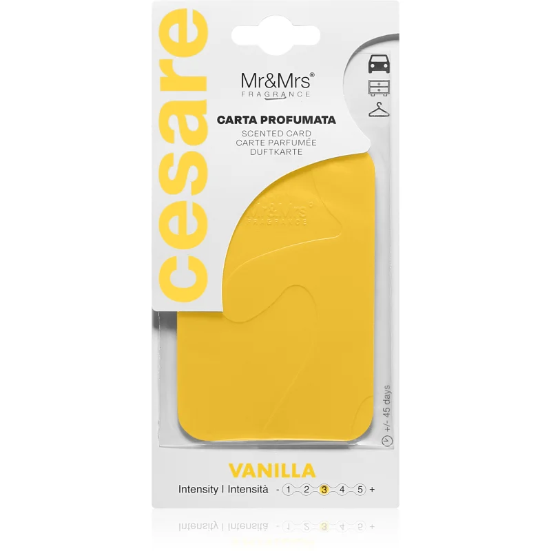 Mr & Mrs Fragrance Cesare Vanilla vonná visačka 1 ks - parfo.cz