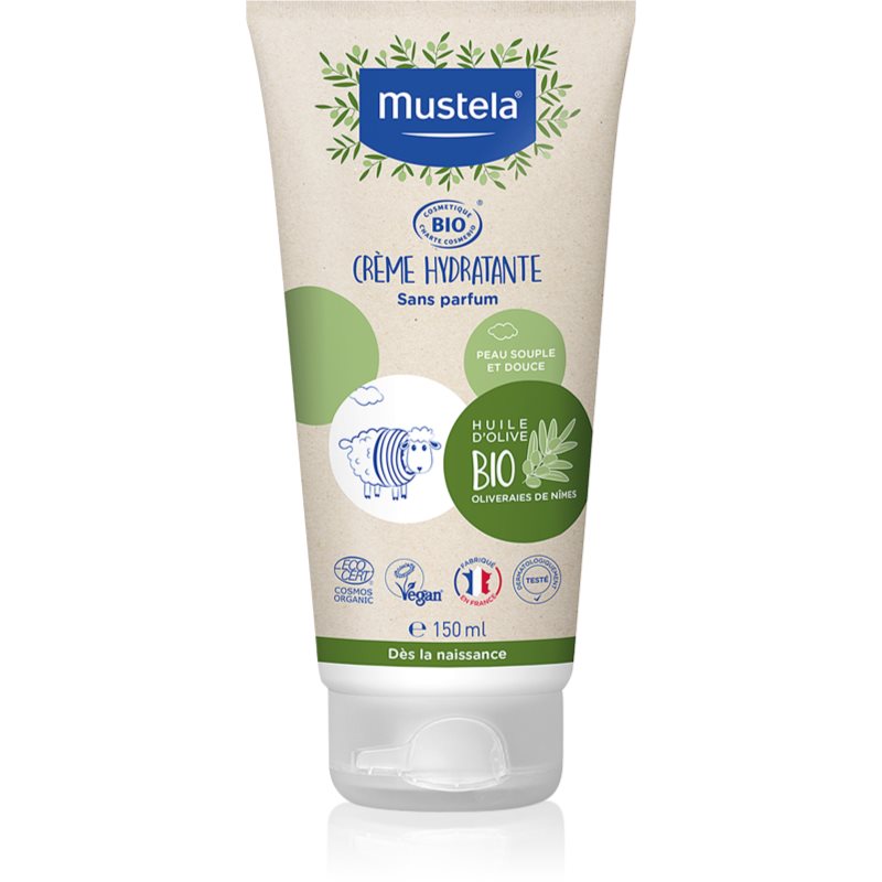 Mustela BIO Hydrating Cream with Olive Oil hydratační krém na obličej a tělo pro děti od narození 150 ml - parfo.cz