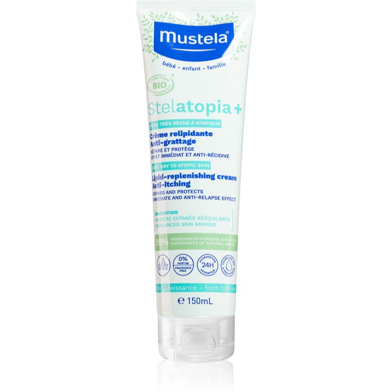 Mustela BIO Stelatopia+ zklidňující krém pro děti od narození 150 ml - parfo.cz