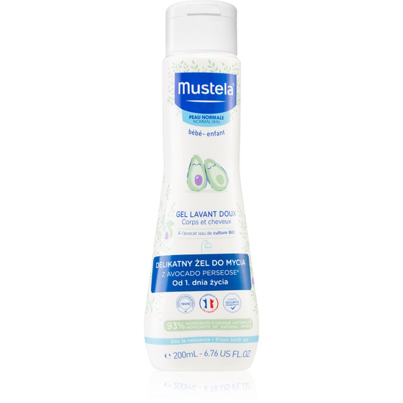 Mustela Bébé Bain tělový a vlasový mycí gel pro děti 200 ml - parfo.cz