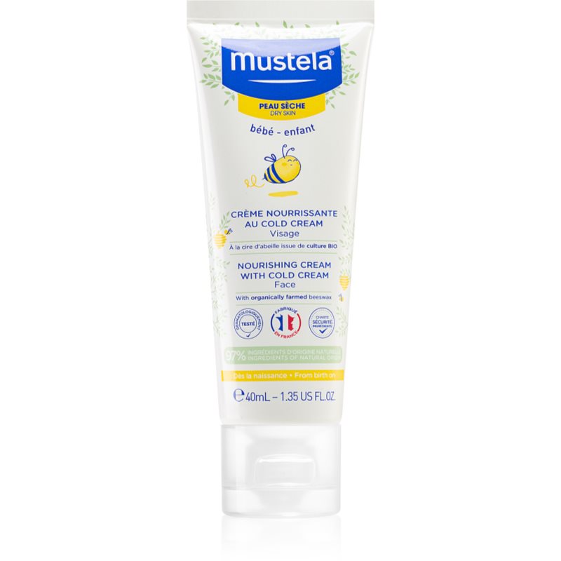 Mustela Bébé Dry Skin výživný krém pro suchou pleť pro děti od narození 40 ml - parfo.cz