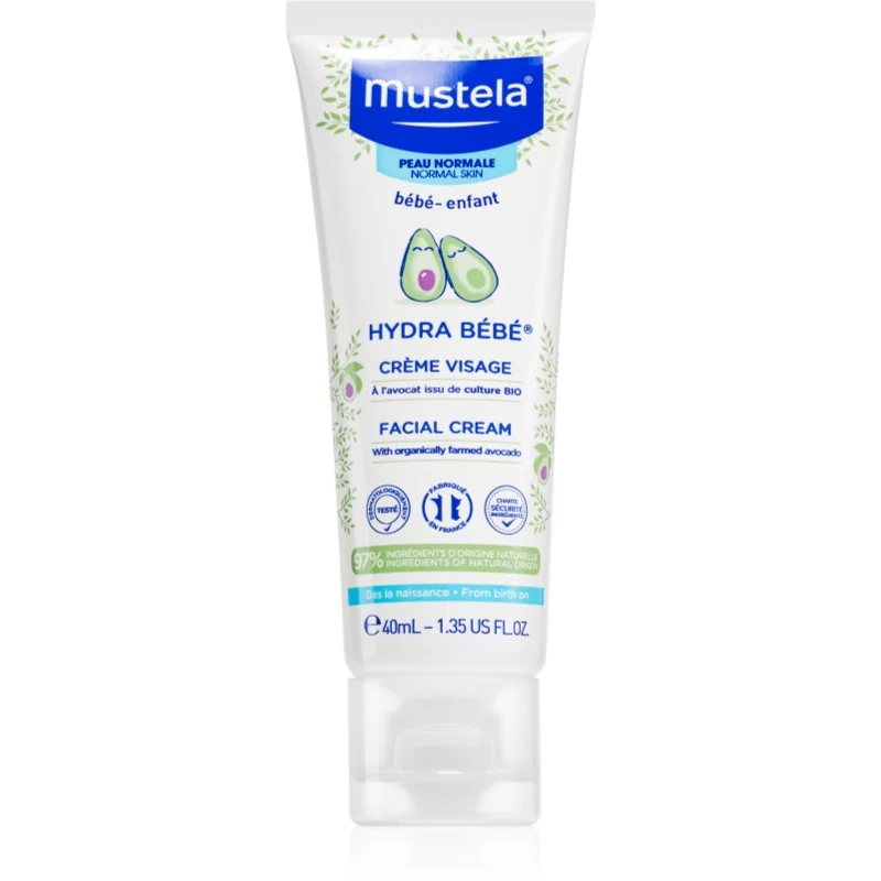 Mustela Bébé Hydra Bébé hydratační krém na obličej pro děti od narození 40 ml - parfo.cz