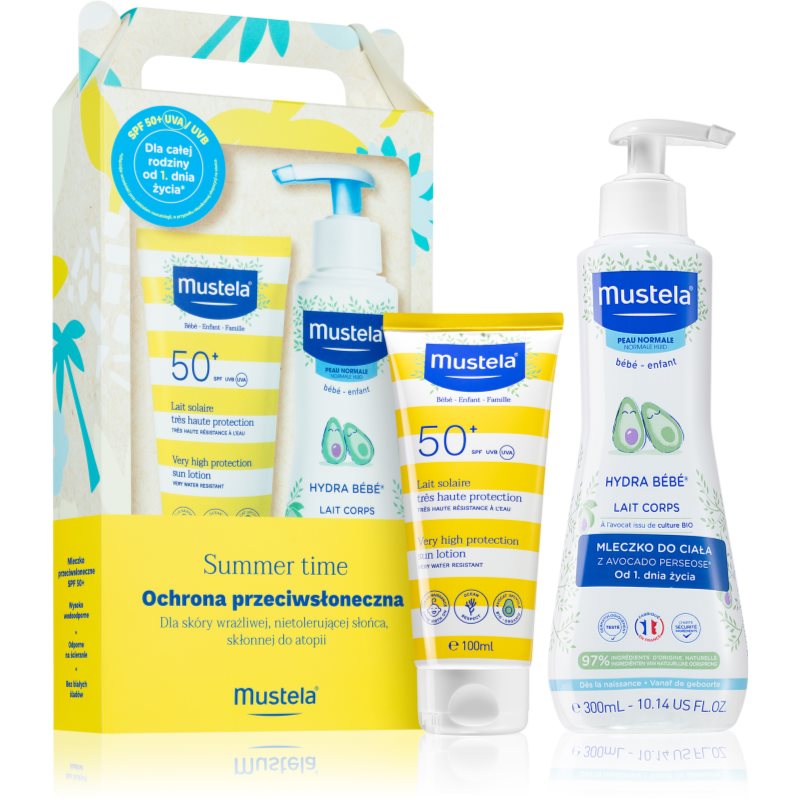 Mustela Bébé Summer Time Set dárková sada pro děti od narození - parfo.cz