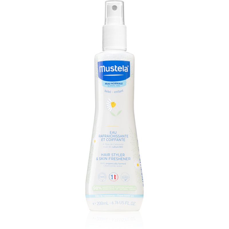 Mustela Bébé osvěžující voda na tělo a vlasy 200 ml - parfo.cz