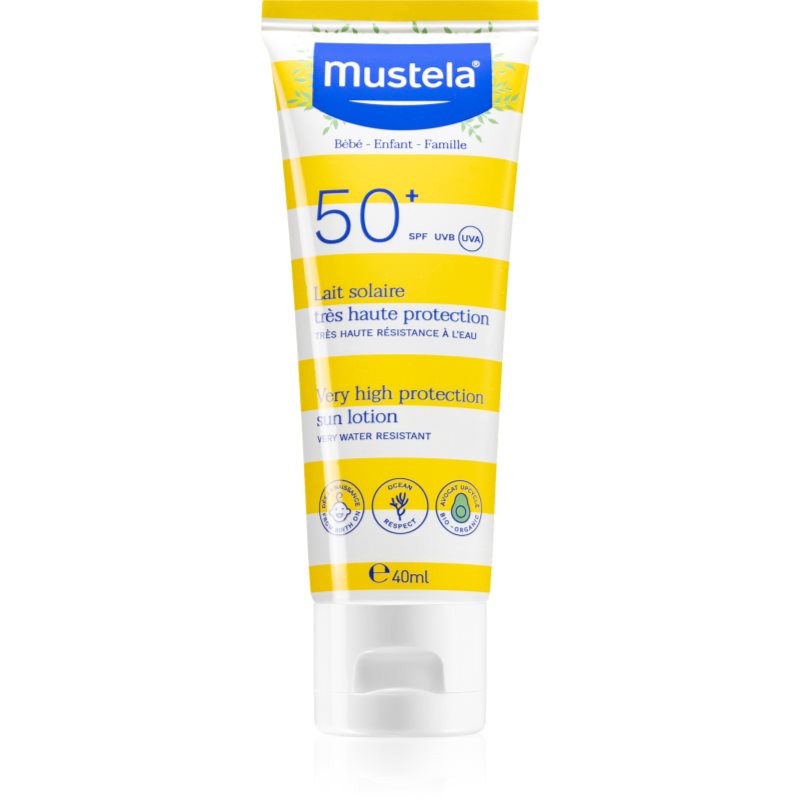 Mustela Family SPF 50+ opalovací krém pro děti SPF 50+ 40 ml - parfo.cz