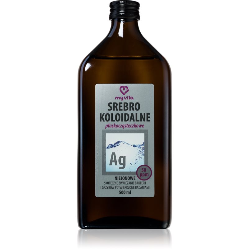 MyVita Koloidní stříbro 50ppm tonikum čisticí 500 ml - parfo.cz