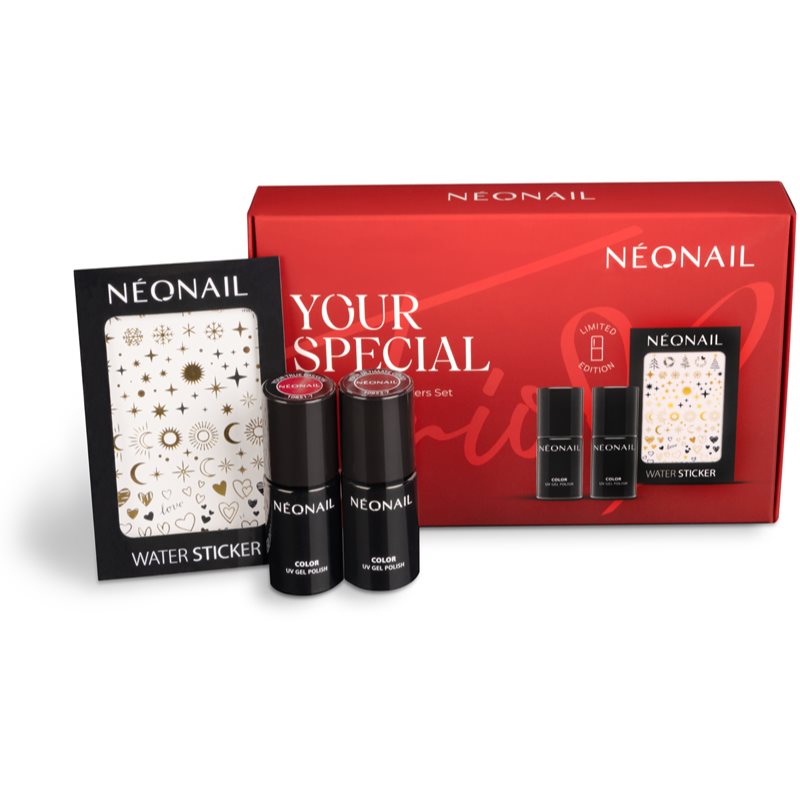 NEONAIL Your Special Trio UV Gel Polish & Stickers Set dárková sada na nehty - parfo.cz
