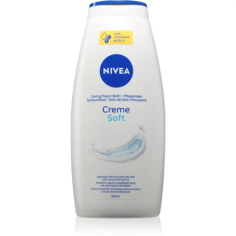 NIVEA Creme Soft krémová pěna do koupele 750 ml - parfo.cz