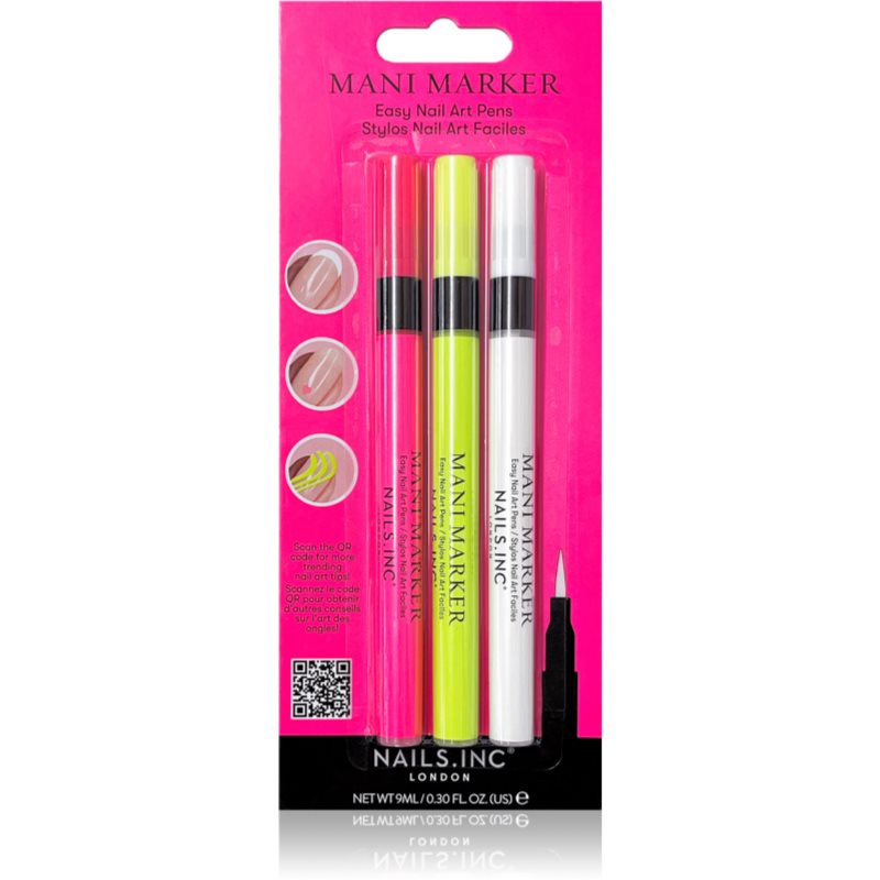 Nails Inc. Mani Marker Trio manikúrní set 3x3 ml - parfo.cz