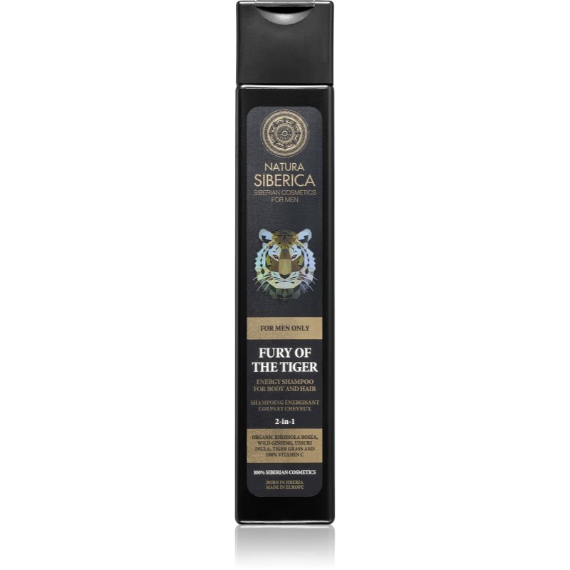 Natura Siberica For Men Only energizující šampon na vlasy a tělo 250 ml - parfo.cz