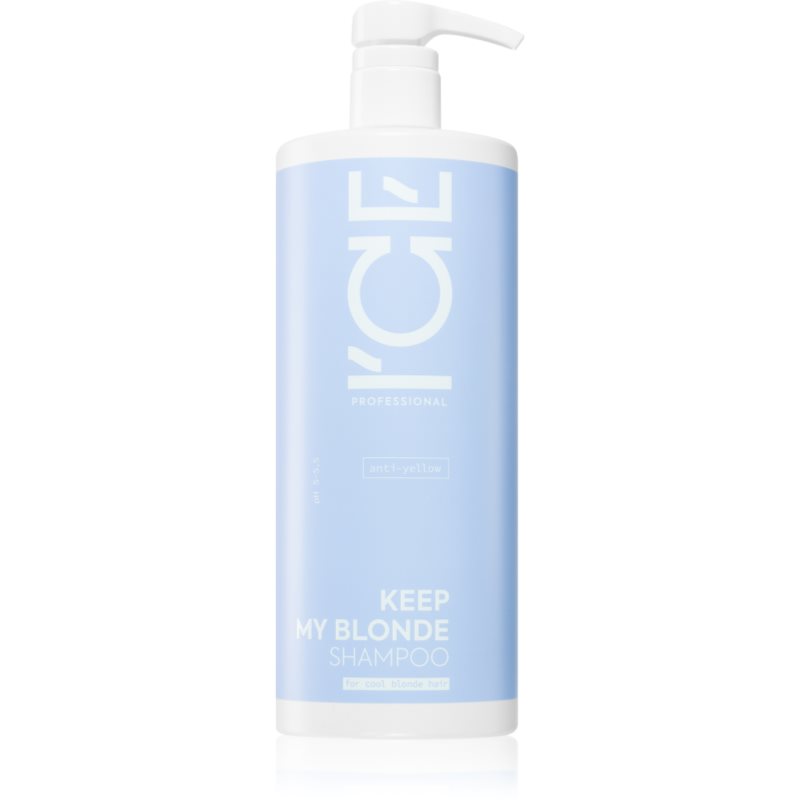 Natura Siberica ICE Professional Keep My Blonde šampon neutralizující žluté tóny pro zesvětlené