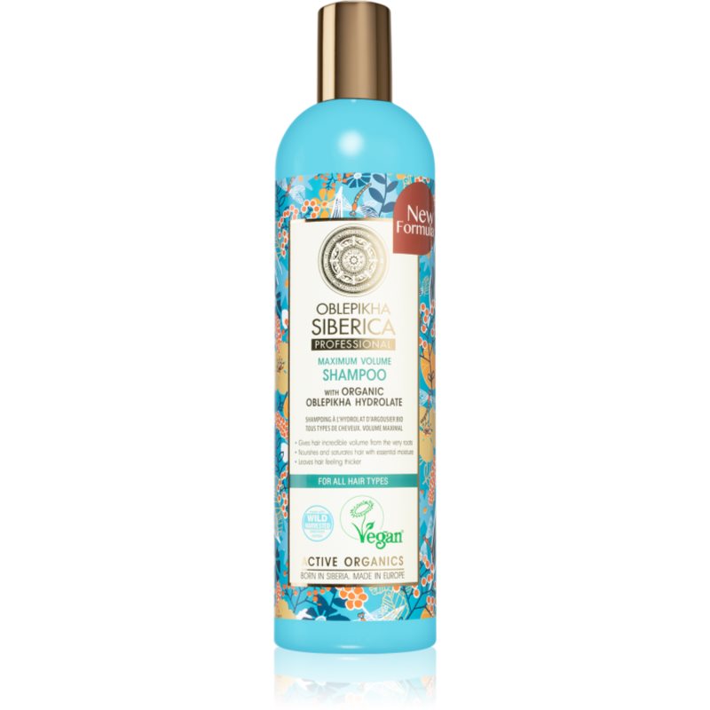 Natura Siberica Oblepikha (Sea-Buckthorn) šampon pro maximální objem vlasů 400 ml - parfo.cz