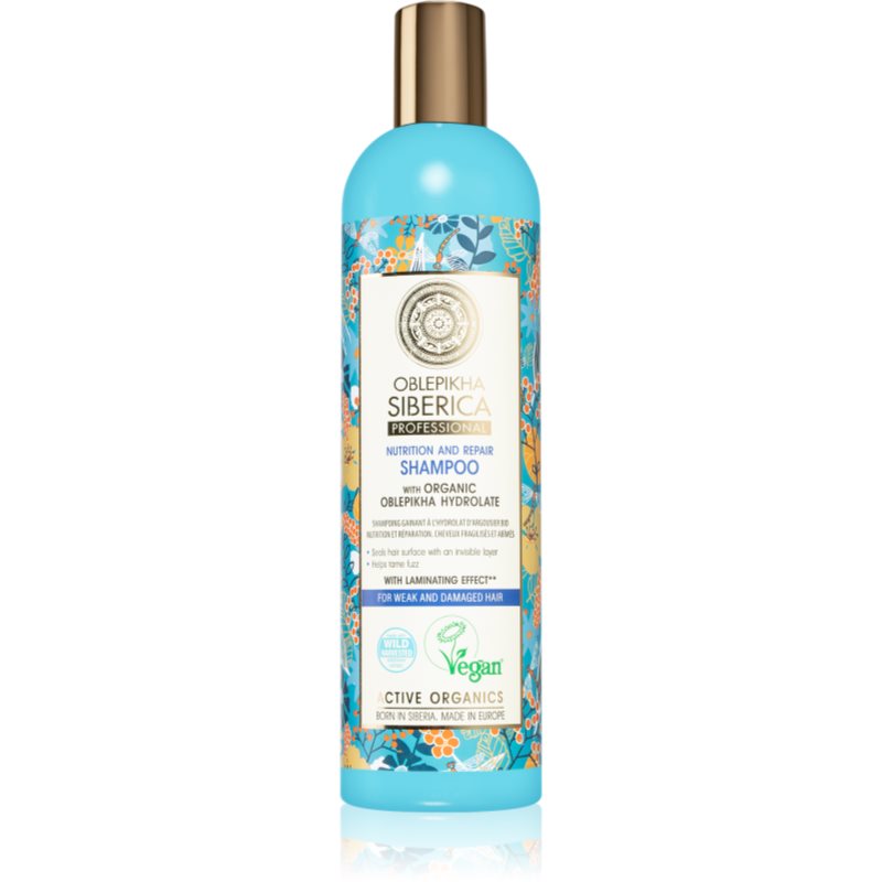 Natura Siberica Oblepikha (Sea-Buckthorn) šampon pro slabé a poškozené vlasy 400 ml - parfo.cz