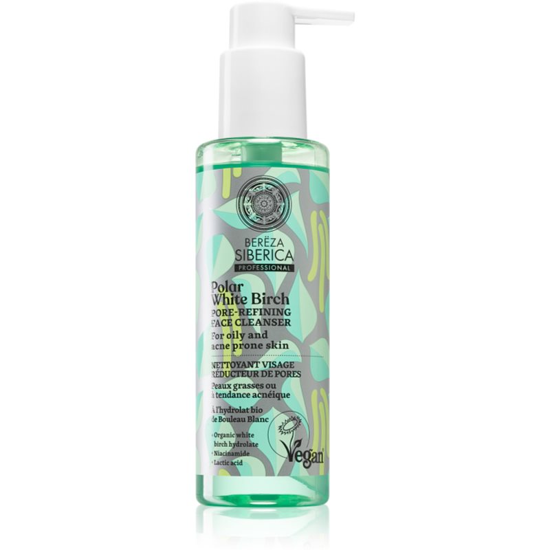 Natura Siberica Polar White Birch čisticí gel pro stažení pórů 145 ml - parfo.cz