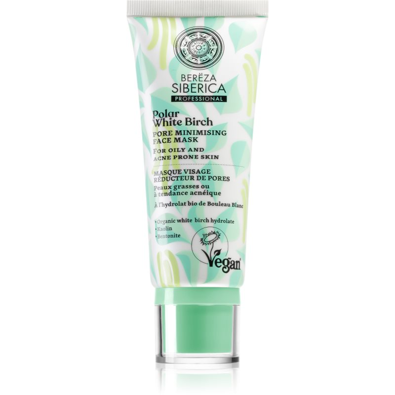 Natura Siberica Polar White Birch čisticí maska pro redukci kožního mazu a minimalizaci pórů 100 ml - parfo.cz