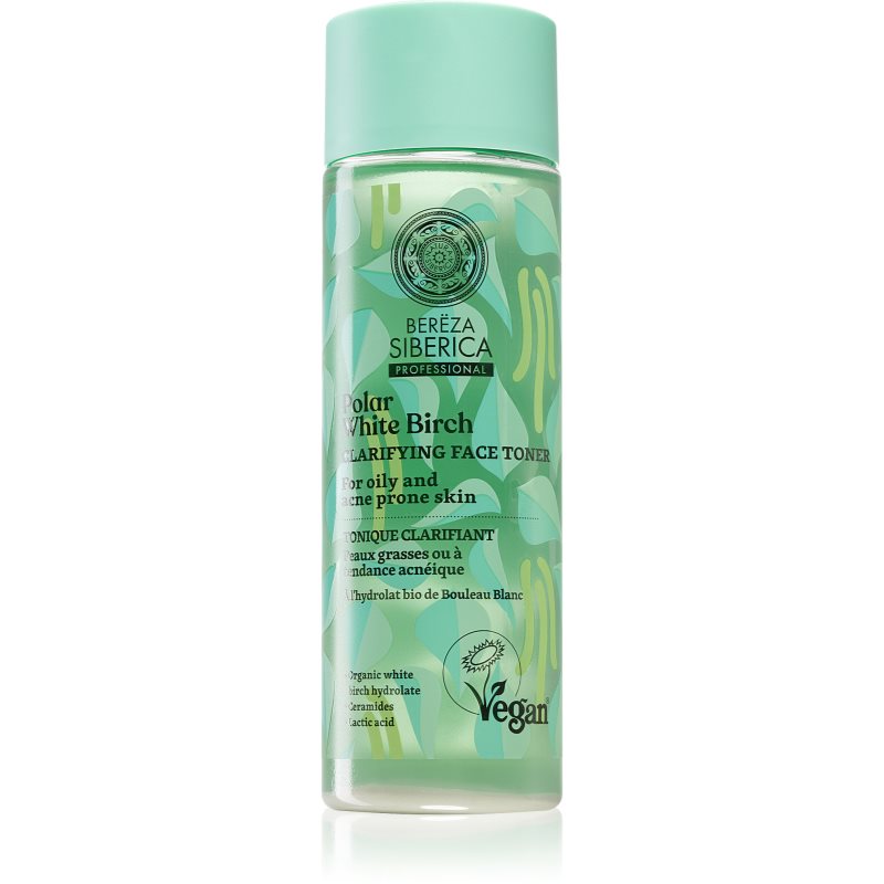 Natura Siberica Polar White Birch rozjasňující tonikum pro mastnou a problematickou pleť 200 ml - parfo.cz