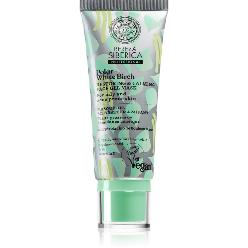 Natura Siberica Polar White Birch zklidňující a regenerační maska pro mastnou a problematickou pleť 100 ml - parfo.cz