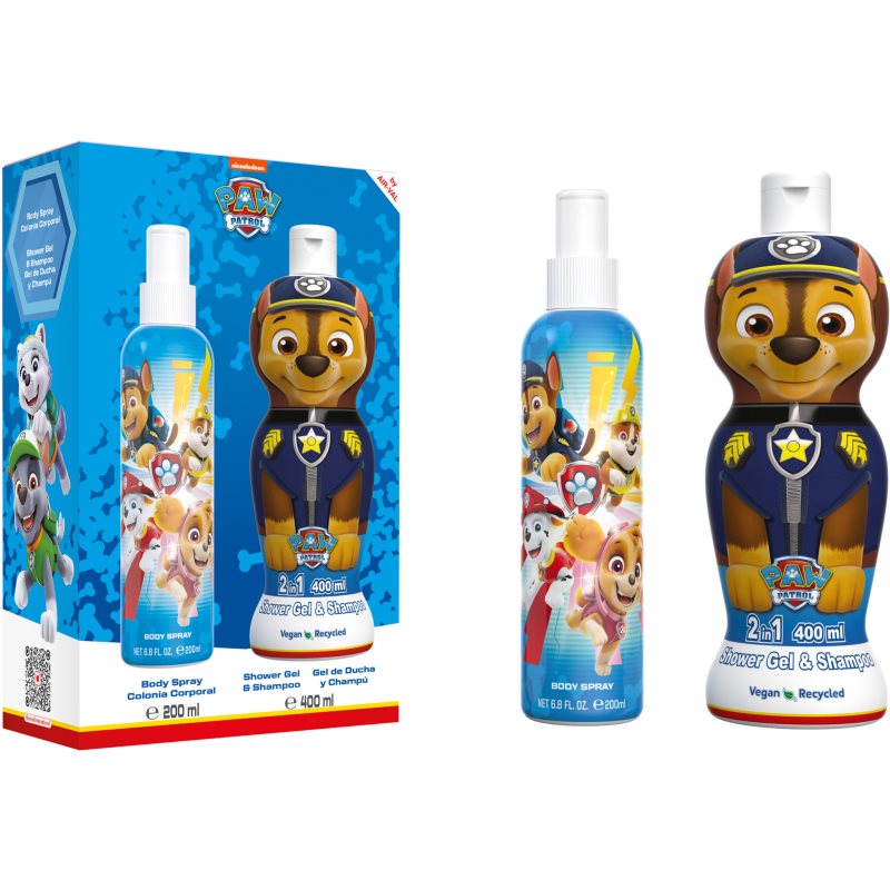 Nickelodeon Paw Patrol Body and Hair dárková sada pro děti - parfo.cz