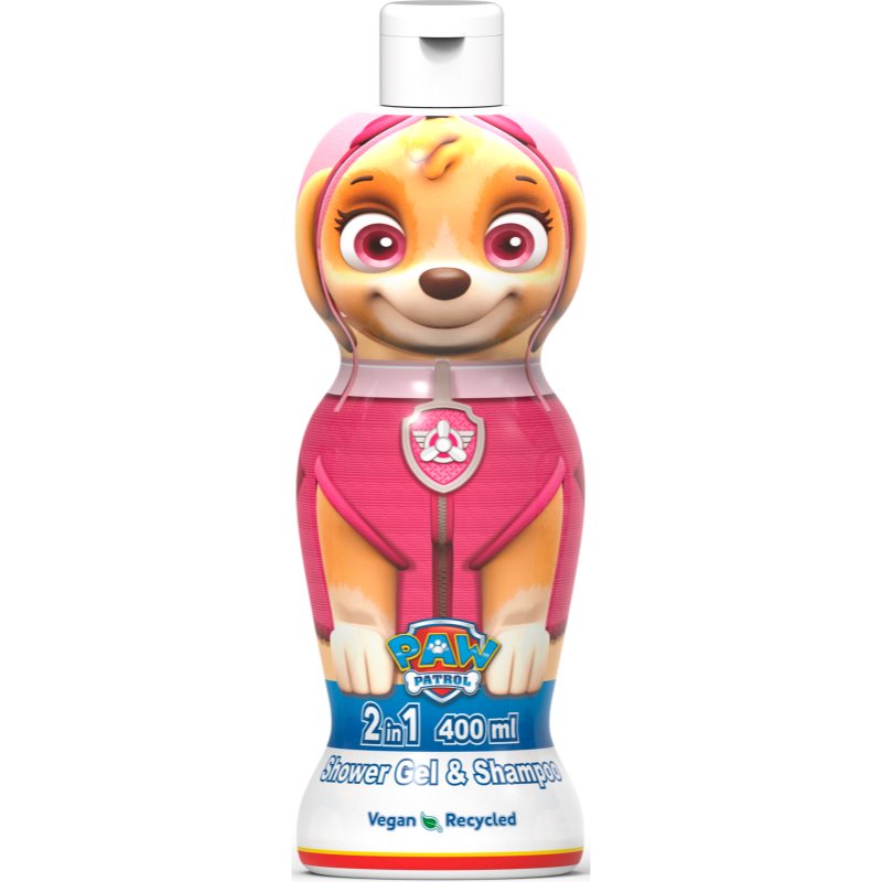 Nickelodeon Paw Patrol Shower Gel & Shampoo sprchový gel a šampon 2 v 1 pro děti Skye 400 ml - parfo.cz