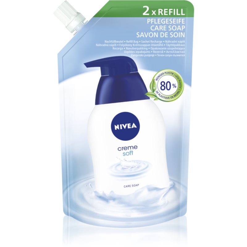 Nivea Creme Soft tekuté mýdlo náhradní náplň 500 ml - parfo.cz