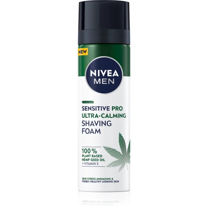 Nivea Men Sensitive Hemp pěna na holení s konopným olejem 200 ml - parfo.cz